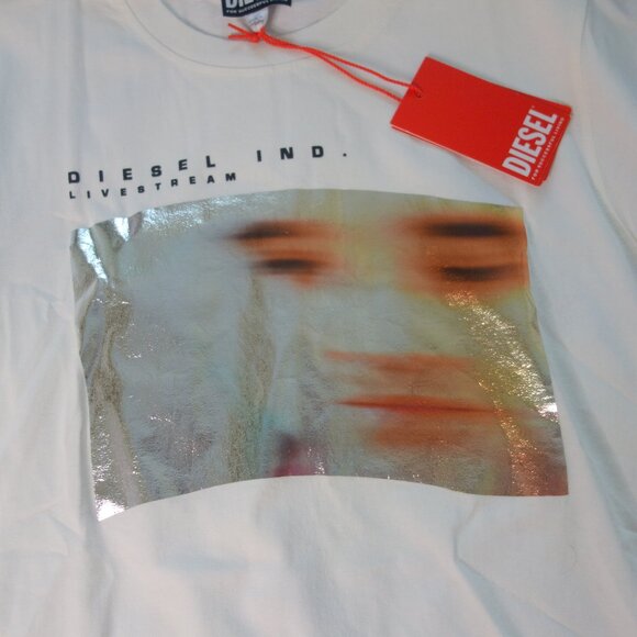 Diesel INC Livestream T-DIEGOR-G2 A08629 0DMAA COL 141 Size Small T-Shirt - Picture 2 of 10
